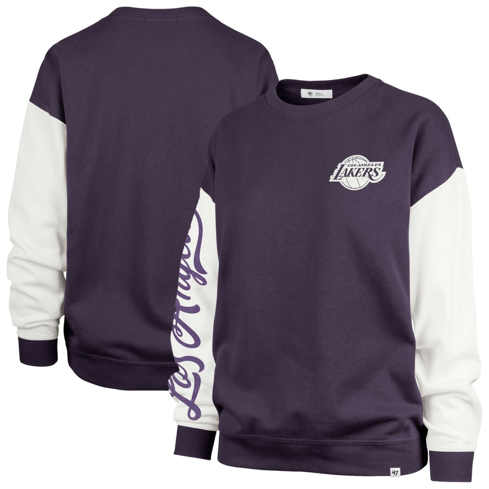 NBA Los Angeles Lakers '47 Women's Plus Size Oversized Rise Andie Pullover Sweatshirt