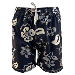 Wes & Willy Youth Floral Volley Swim Trunks - Dallas Cowboys