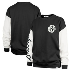 NBA Brooklyn Nets '47 Women's Rise Andie Oversized Pullover Sweatshirt