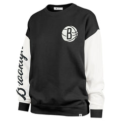 NBA Brooklyn Nets '47 Women's Rise Andie Oversized Pullover Sweatshirt