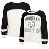 NBA Brooklyn Nets '47 Women's Curve Raglan Long Sleeve T-Shirt