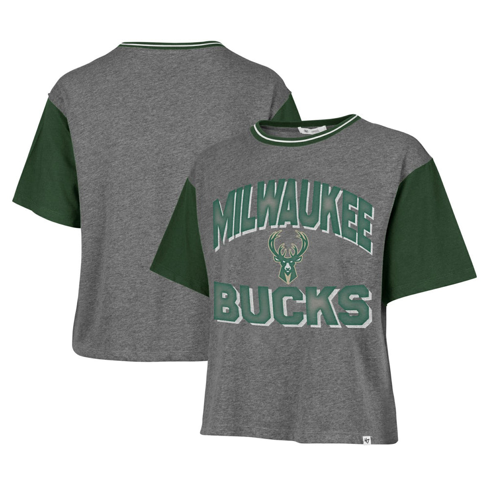 NBA Milwaukee Bucks '47 Women's Rise Clubhouse Ziggy Color Block T-Shirt