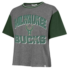 NBA Milwaukee Bucks '47 Women's Rise Clubhouse Ziggy Color Block T-Shirt