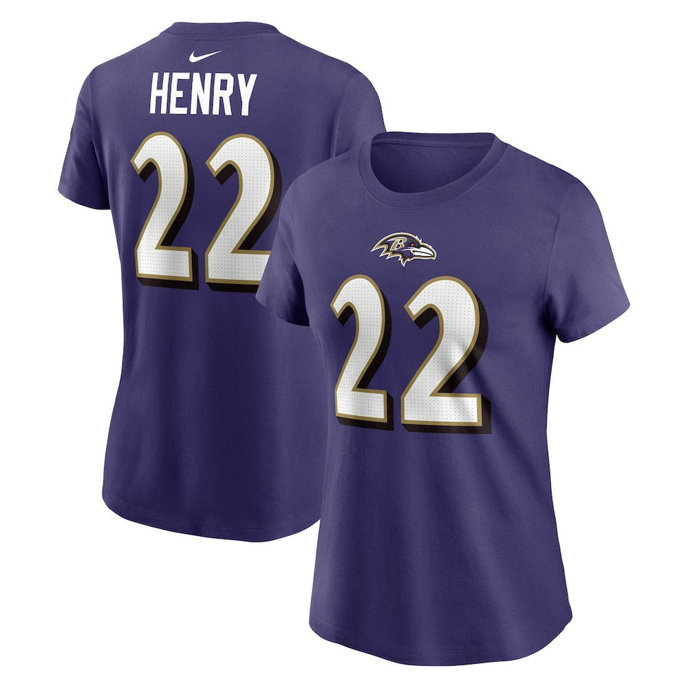 Derrick Henry Women's Player Name & Number T-Shirt - Baltimore Ravens
