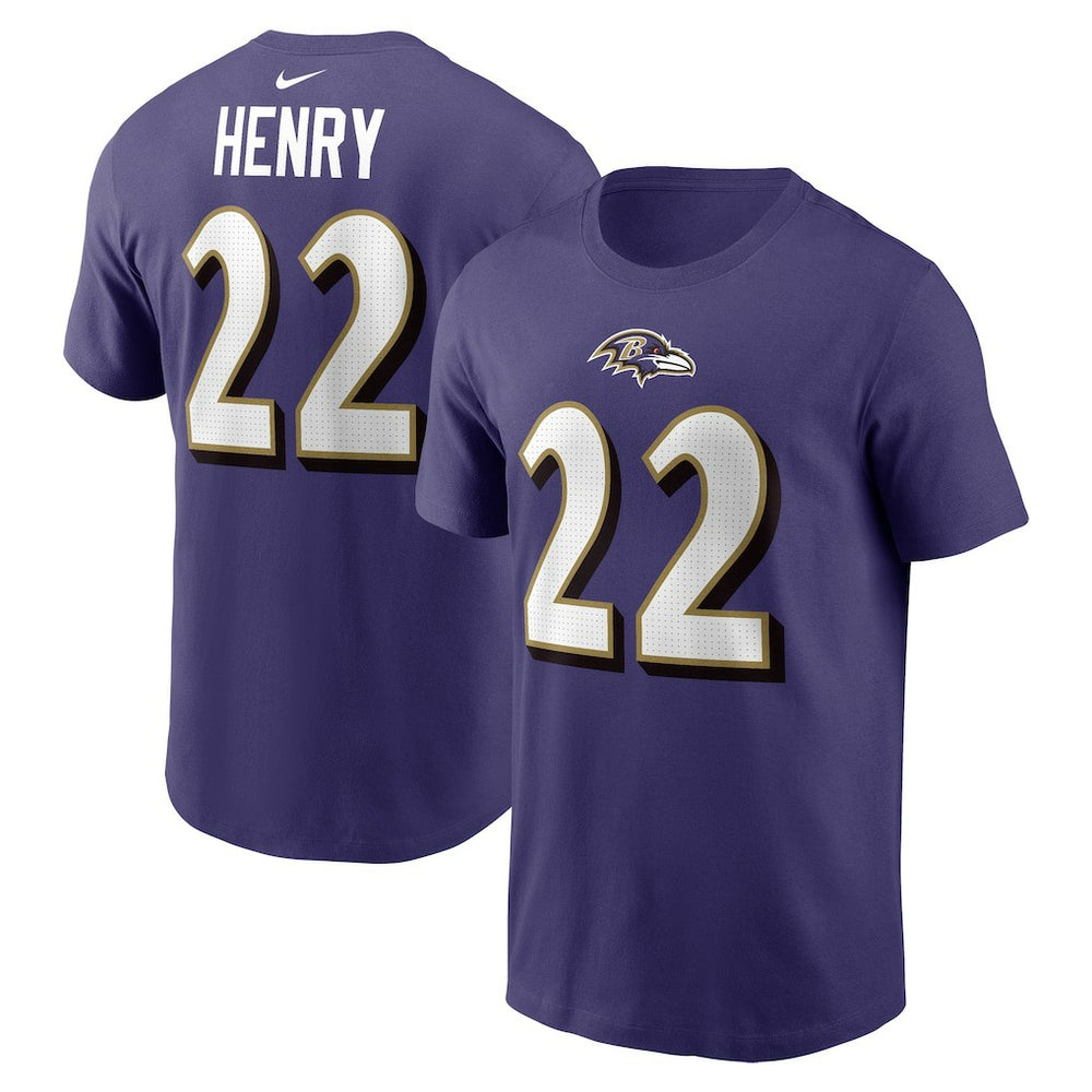 Derrick Henry Player Name & Number T-Shirt - Baltimore Ravens