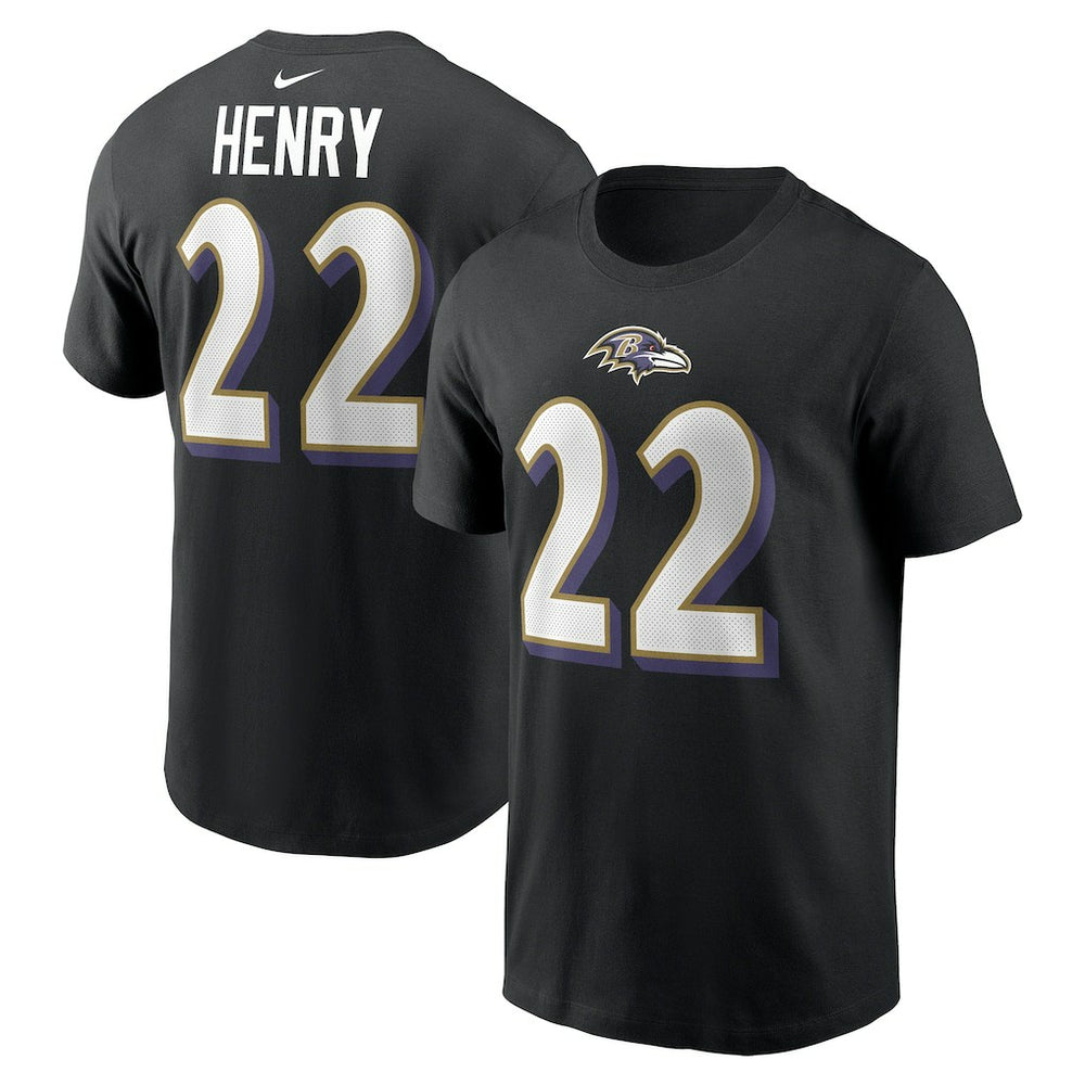 Derrick Henry Player Name & Number T-Shirt - Baltimore Ravens