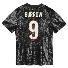 Joe Burrow Women's Player Name & Number V-Neck Fashion Jersey - Cincinnati Bengals