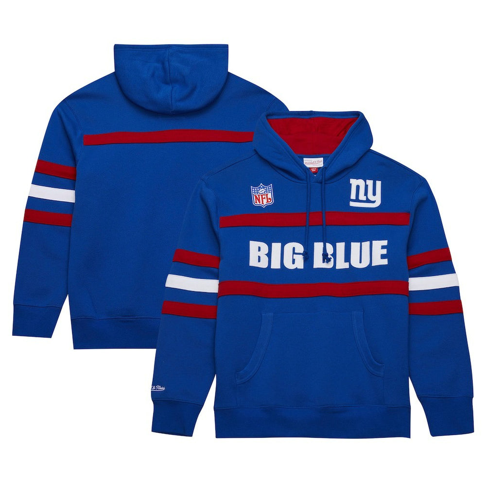 Vintage Logo Head Coach Fleece Pullover Hoodie - New York Giants