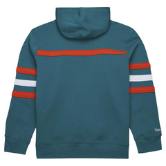 Vintage Logo Head Coach Fleece Pullover Hoodie - Miami Dolphins