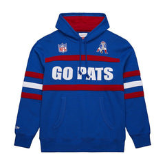 Vintage Logo Head Coach Fleece Pullover Hoodie - New England Patriots