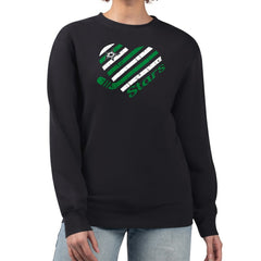 NHL Black Dallas Stars G-III 4Her by Carl Banks Women's Heart Graphic Pullover Sweatshirt