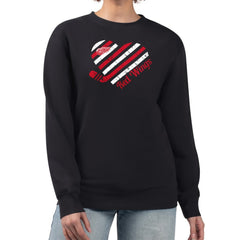 NHL Black Detroit Red Wings G-III 4Her by Carl Banks Women's Heart Graphic Pullover Sweatshirt