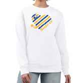 NHL White Buffalo Sabres G-III 4Her by Carl Banks Women's Heart Graphic Pullover Sweatshirt