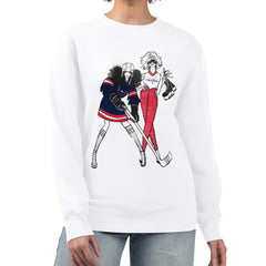 NHL White Washington Capitals G-III 4Her by Carl Banks Women's Hockey Girls Team Graphic Fleece Pullover Sweatshirt