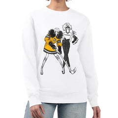 NHL White Pittsburgh Penguins G-III 4Her by Carl Banks Women's Hockey Girls Team Graphic Fleece Pullover Sweatshirt