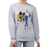 NHL Heather Gray Buffalo Sabres G-III 4Her by Carl Banks Women's Hockey Girls Team Graphic Fleece Pullover Sweatshirt