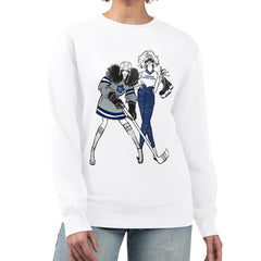 NHL White Toronto Maple Leafs G-III 4Her by Carl Banks Women's Hockey Girls Team Graphic Fleece Pullover Sweatshirt