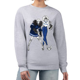 NHL Heather Gray St. Louis Blues G-III 4Her by Carl Banks Women's Hockey Girls Team Graphic Fleece Pullover Sweatshirt