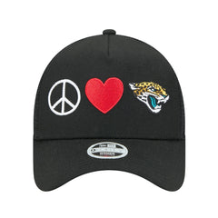 Women's Peace & Love Trucker 9FORTY Adjustable Hat - Jacksonville Jaguars