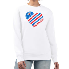 NBA Oklahoma City Thunder G-III 4Her by Carl Banks Women's Heart Graphic Fleece Pullover Sweatshirt