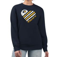 NBA Indiana Pacers G-III 4Her by Carl Banks Women's Heart Graphic Fleece Pullover Sweatshirt