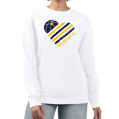 NBA Indiana Pacers G-III 4Her by Carl Banks Women's Heart Graphic Fleece Pullover Sweatshirt