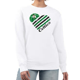 NBA Boston Celtics G-III 4Her by Carl Banks Women's Heart Graphic Fleece Pullover Sweatshirt