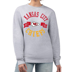 G-III 4Her by Carl Banks Women's Large Team Graphic Fleece Pullover Sweatshirt - Kansas City Chiefs