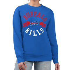 G-III 4Her by Carl Banks Women's Large Team Graphic Fleece Pullover Sweatshirt - Buffalo Bills