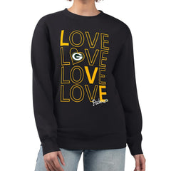 G-III 4Her by Carl Banks Women's Lots of Love Graphic Fleece Pullover Sweatshirt - Green Bay Packers