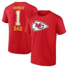 Father's Day #1 Dad T-Shirt - Kansas City Chiefs
