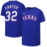 MLB Evan Carter Texas Rangers Nike Youth Name & Number T-Shirt