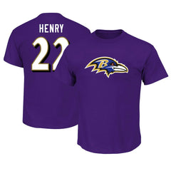 Derrick Henry Big & Tall Player Name & Number T-Shirt - Baltimore Ravens