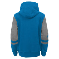 Youth Stadium Color-Block Full-Zip Hoodie - Detroit Lions
