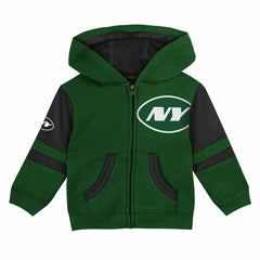 Preschool Stadium Color Block Full-Zip Hoodie - New York Jets