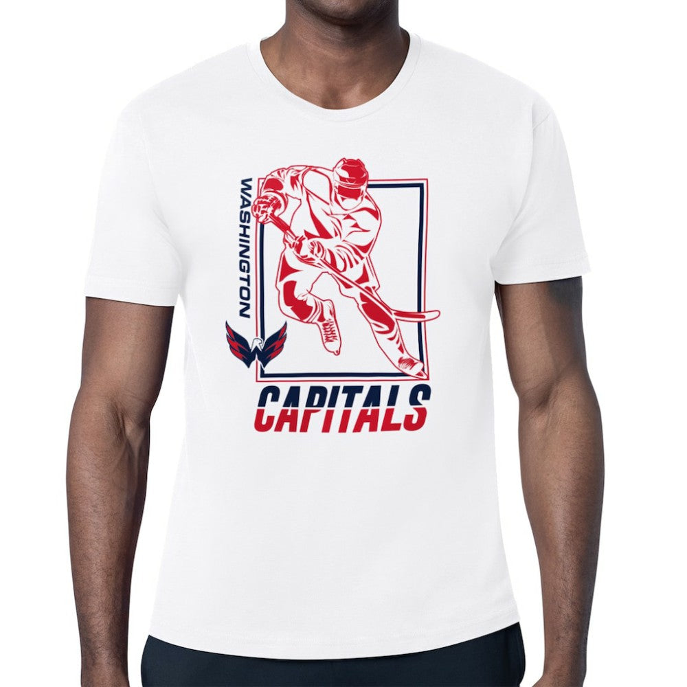 NHL White Washington Capitals Starter Player Grid T-Shirt