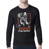 NHL Black Philadelphia Flyers Starter Player Grid Long Sleeve T-Shirt
