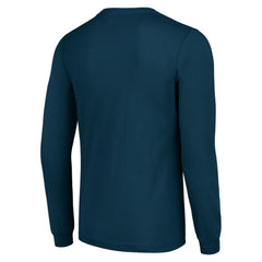 NHL Deep Sea Blue Seattle Kraken Starter Player Grid Long Sleeve T-Shirt