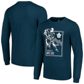 NHL Blue Toronto Maple Leafs Starter Player Grid Long Sleeve T-Shirt