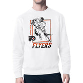 NHL White Philadelphia Flyers Starter Player Grid Fleece Pullover Sweatshirt