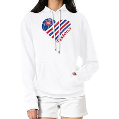 NBA Detroit Pistons G-III 4Her by Carl Banks Women's Heart Pullover Hoodie - White online