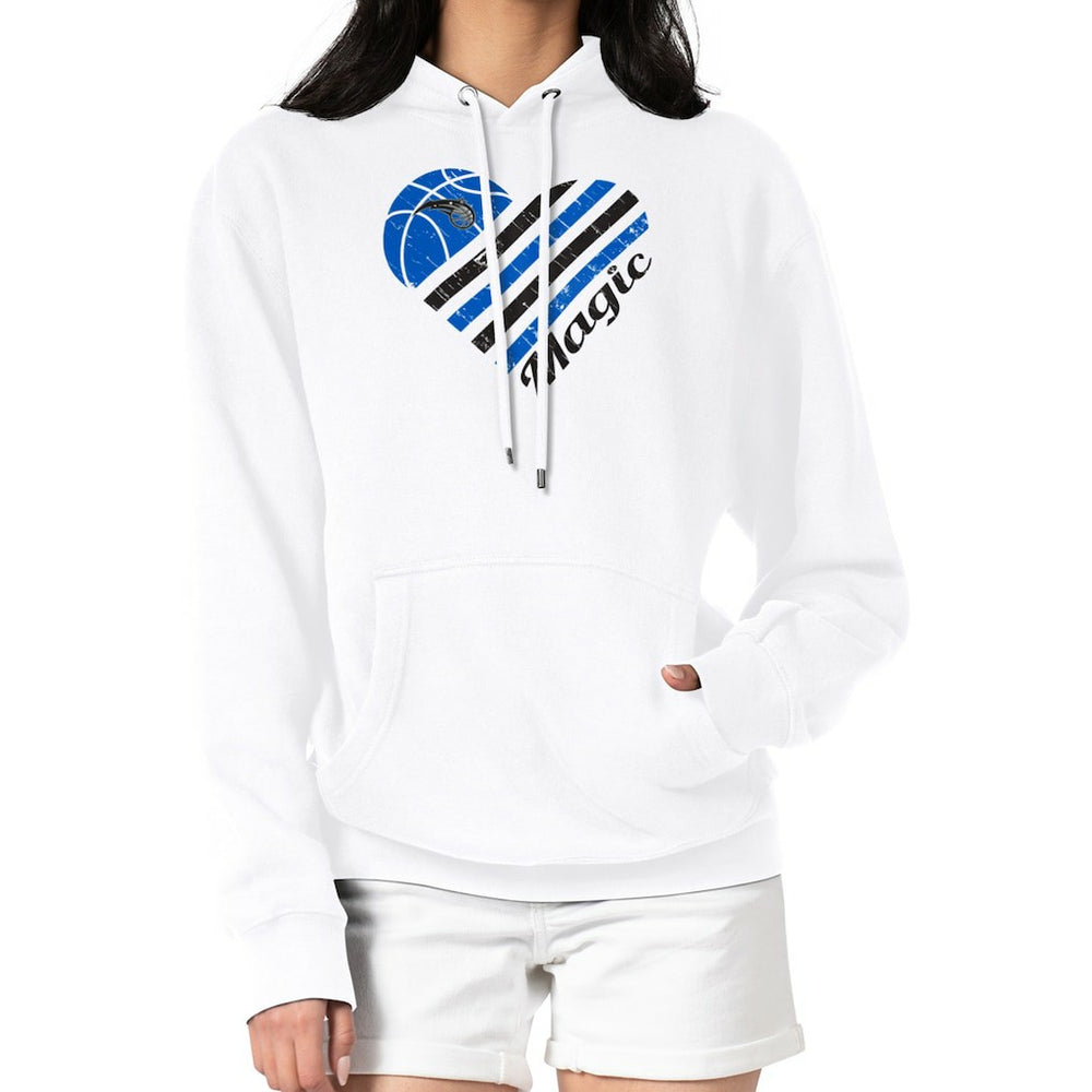 NBA Orlando Magic G-III 4Her by Carl Banks Women's Heart Pullover Hoodie - White discount