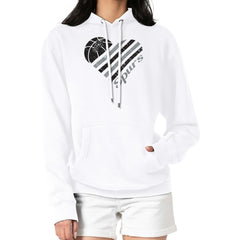 NBA San Antonio Spurs G-III 4Her by Carl Banks Women's Heart Pullover Hoodie - White on sale