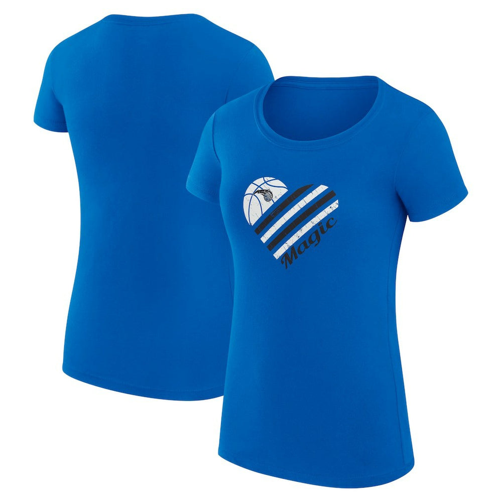 NBA Orlando Magic G-III 4Her by Carl Banks Women's Super-Slim Fit Lightweight Heart T-Shirt