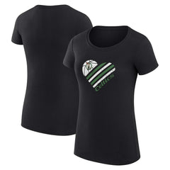 NBA Boston Celtics G-III 4Her by Carl Banks Women's Super-Slim Fit Lightweight Heart T-Shirt