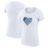 NBA Minnesota Timberwolves G-III 4Her by Carl Banks Women's Super-Slim Fit Lightweight Heart T-Shirt