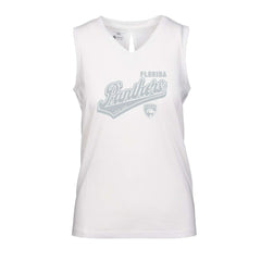 NHL White Florida Panthers Levelwear Women's Paisley Sweep V-Neck Tank Top