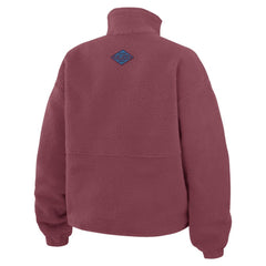 NHL Burgundy Colorado Avalanche WEAR by Erin Andrews Women's Polar Fleece Half-Zip Jacket