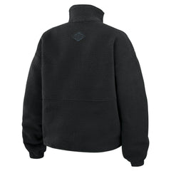 NHL Black Vegas Golden Knights WEAR by Erin Andrews Women's Polar Fleece Half-Zip Jacket