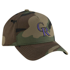 MLB Colorado Rockies New Era Woodland Team Pop 9FORTY A-Frame Adjustable Hat